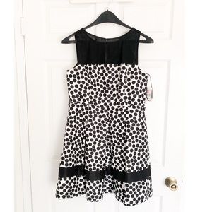 Black & white polka dot dress